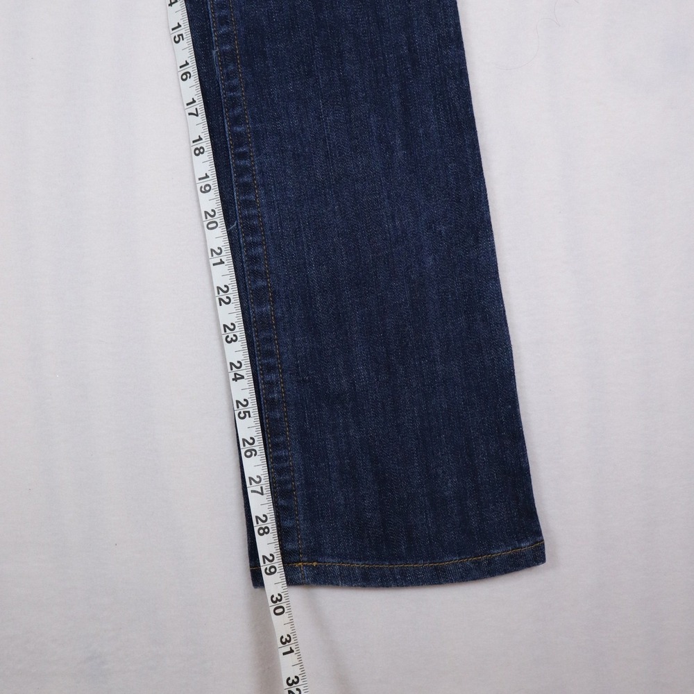 A Jeans Low Rise Flare Jeans Women's 5 Dark Wash Y2K Grunge Skater Alt Emo Punk - Picture 8 of 8
